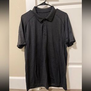 Lululemon Mens XL Metal Vent Tech Black Polo Shirt
